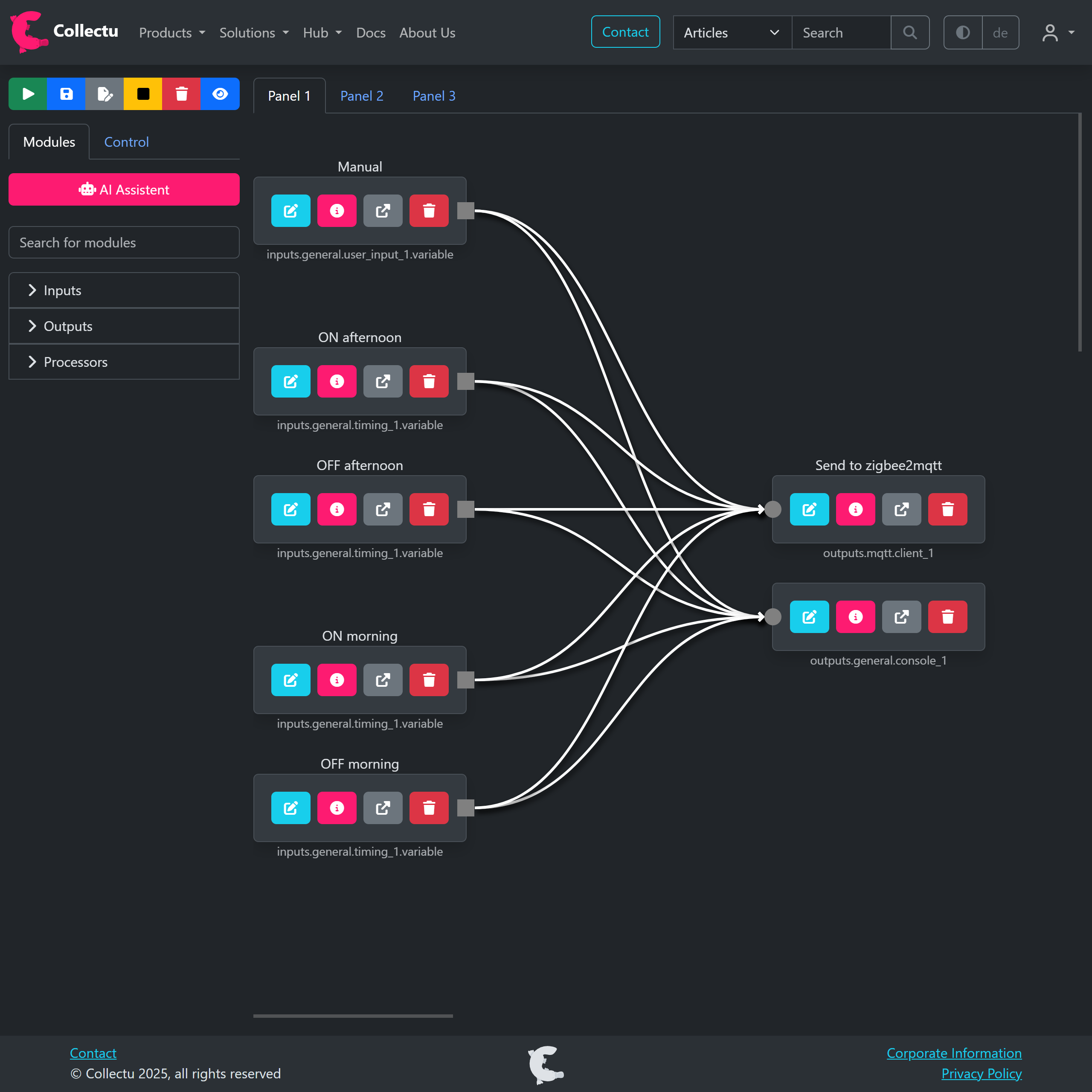 Konfigurieren Sie Ihre laufenden Datenpipelines aus der Ferne